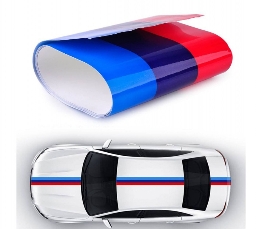 Sticker Ornament Auto Bmw M Power 3M X 18CM SN-FLAG3M