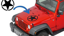 Sticker Stea Negru Universal compatibil cu Jeep, S...