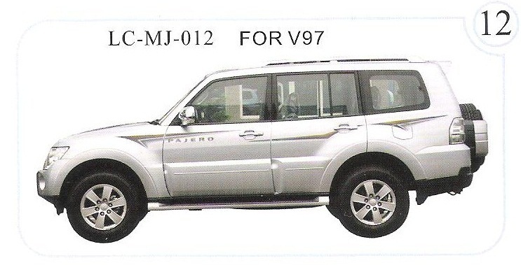STICKERE AUTO MITSUBISHI PAJERO IV 2007+