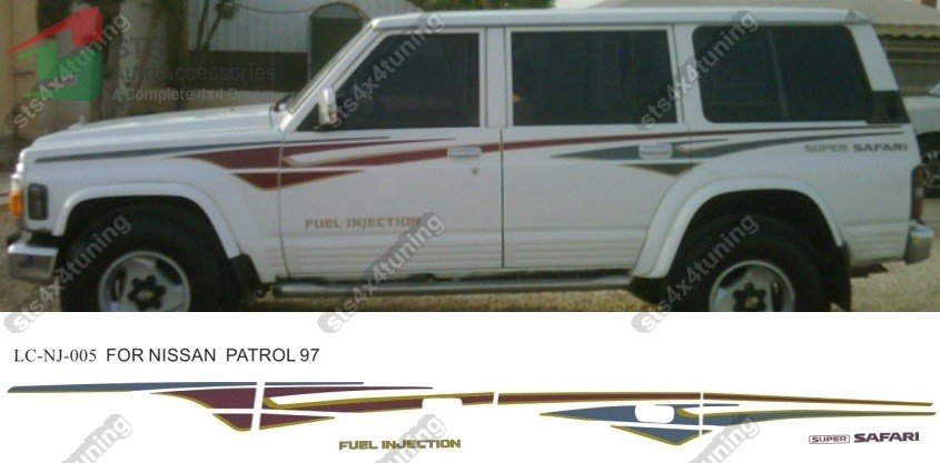 STICKERE AUTO NISSAN PATROL Y60 1987-1997 [1997 DESIGN]