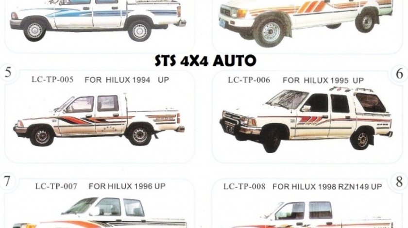 STICKERE AUTO TOYOTA HILUX 1982-2005