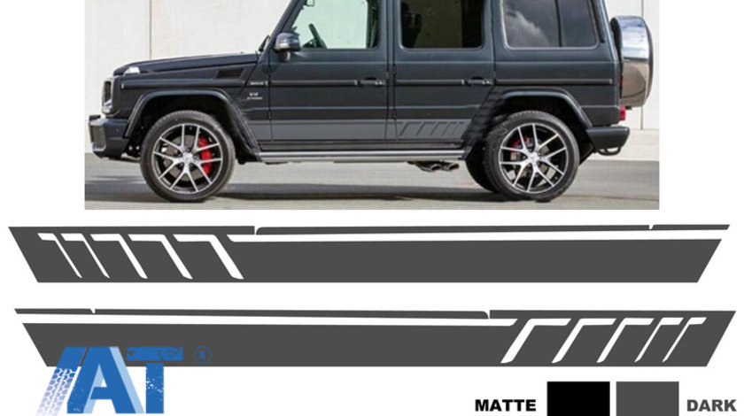 Stickere Laterale compatibil cu MERCEDES G-Class W463 W463 (1989-up) Gri Inchis