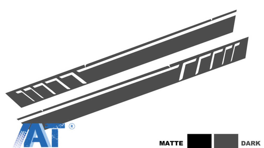 Stickere Laterale compatibil cu MERCEDES G-Class W463 W463 (1989-up) Gri Inchis