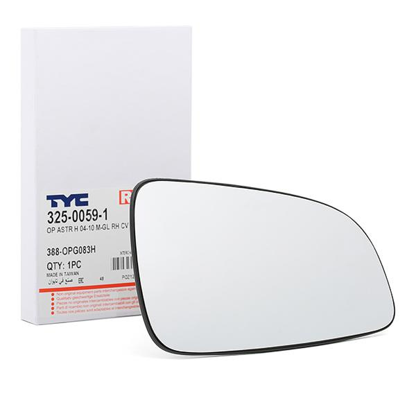 Sticla Oglinda Dreapta Tyc Opel Astra H 2004-2010 325-0059-1