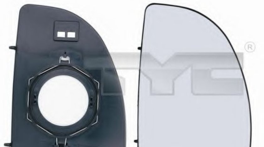 Sticla oglinda, oglinda retrovizoare exterioara PEUGEOT BOXER bus (230P) (1994 - 2002) TYC 305-0089-1 produs NOU