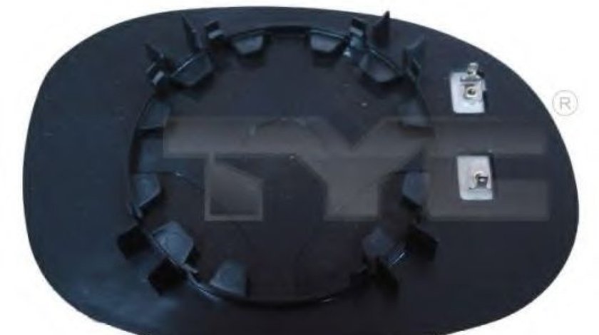 Sticla oglinda, oglinda retrovizoare exterioara PEUGEOT 206 CC (2D) (2000 - 2016) TYC 326-0016-1 piesa NOUA