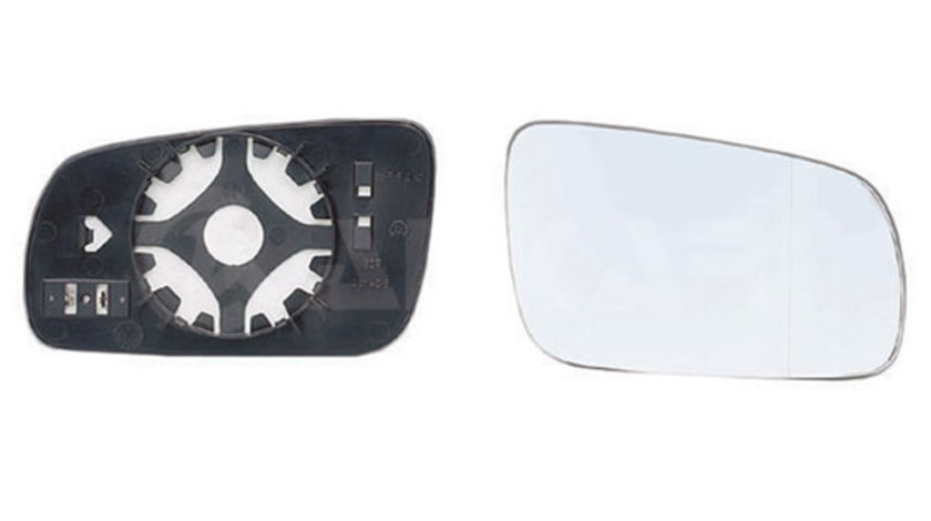 Sticla oglinda, oglinda retrovizoare exterioara dreapta (6432157 ALKAR) SEAT,SKODA,VW
