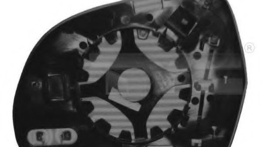 Sticla oglinda, oglinda retrovizoare exterioara AUDI Q3 (8U) (2011 - 2016) TYC 302-0073-1 - produs NOU