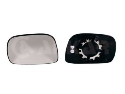 Sticla oglinda, oglinda retrovizoare exterioara OPEL AGILA (A) (H00) (2000 - 2007) ALKAR 6431427 pie...