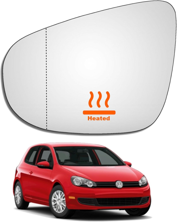 Sticla Oglinda Stanga Am Volkswagen Golf 6 2008-2013 5K0857521