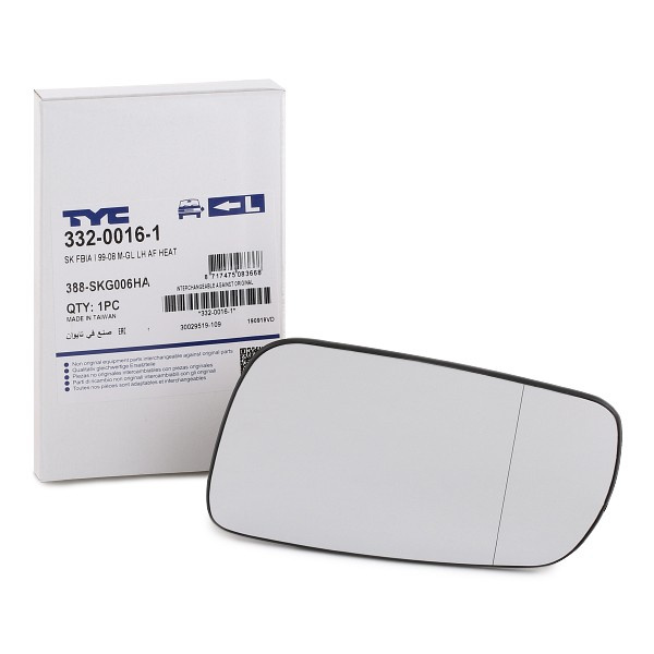 Sticla Oglinda Stanga Tyc Skoda Octavia 1 1996-2010 332-0016-1