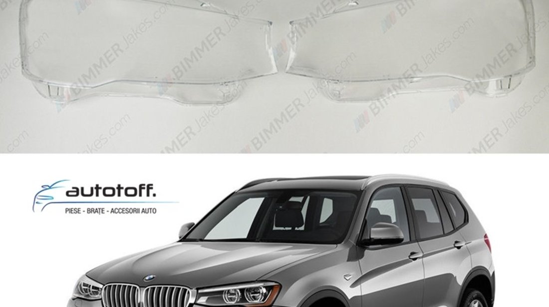 Sticle faruri BMW X3 F25 (2015-2018) Facelift