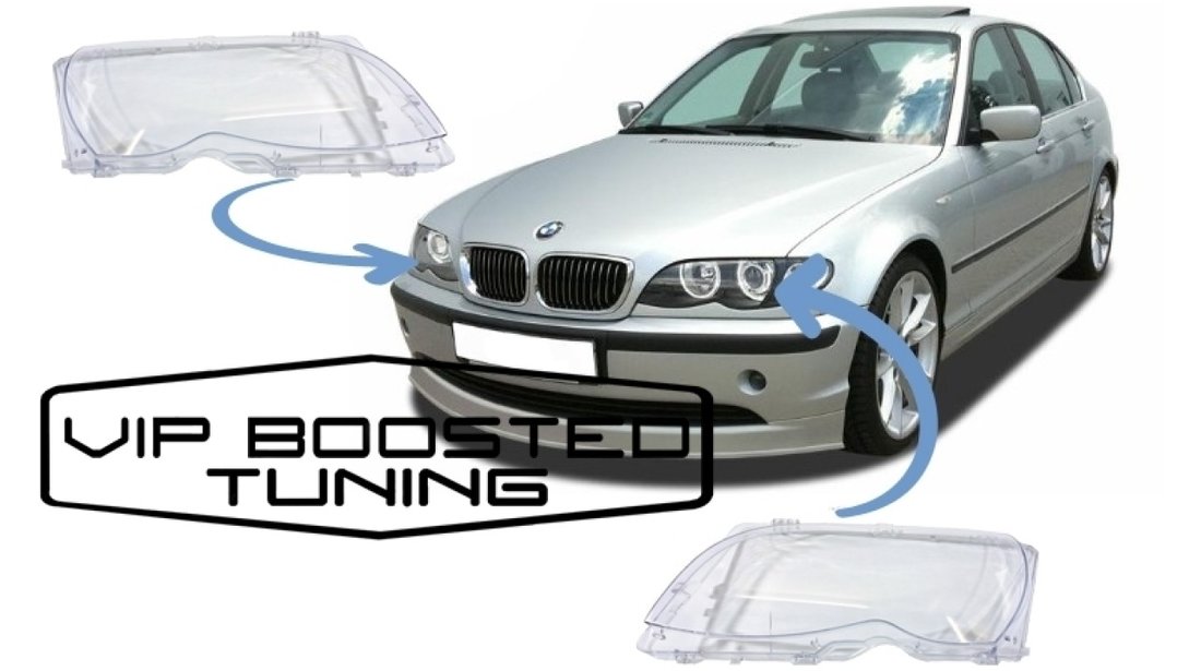 Sticle Faruri compatibil cu BMW Seria 3 E46 (2001-2004) Facelift