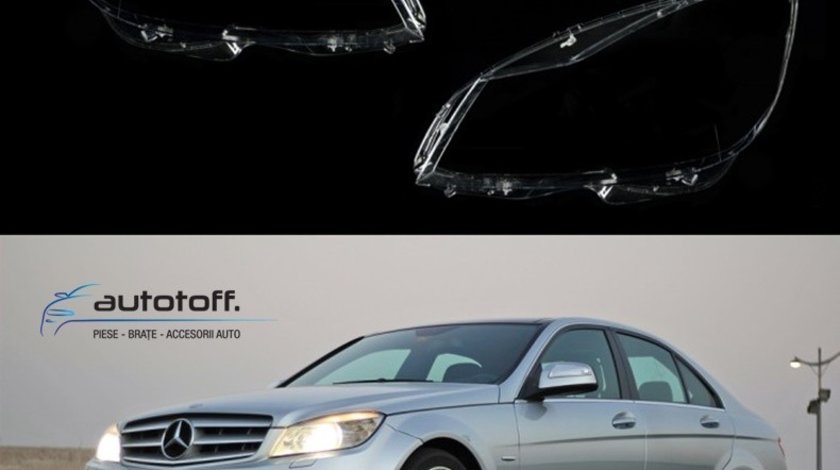 Sticle faruri Mercedes C-Class W204 Facelift (2011-2014)