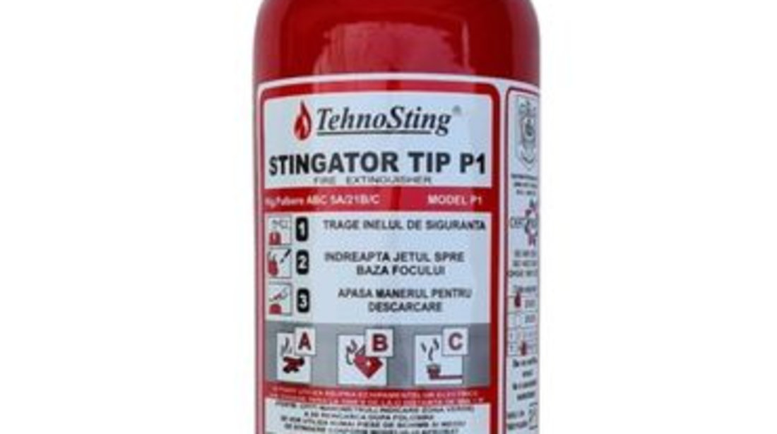 Stingator auto PSI cu pulbere tip P1 Tehnosting 1 kg 25 bari 2027