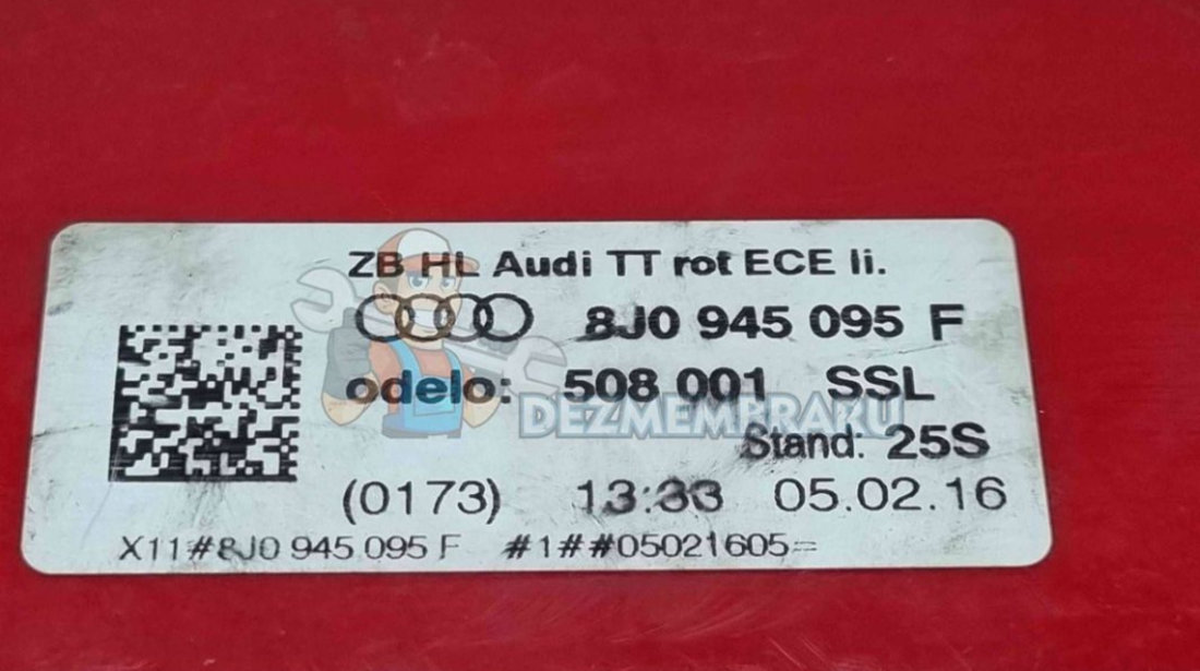 Stop aripa stanga Audi TT (8J3) [Fabr 2006-2013] 8J0945095F