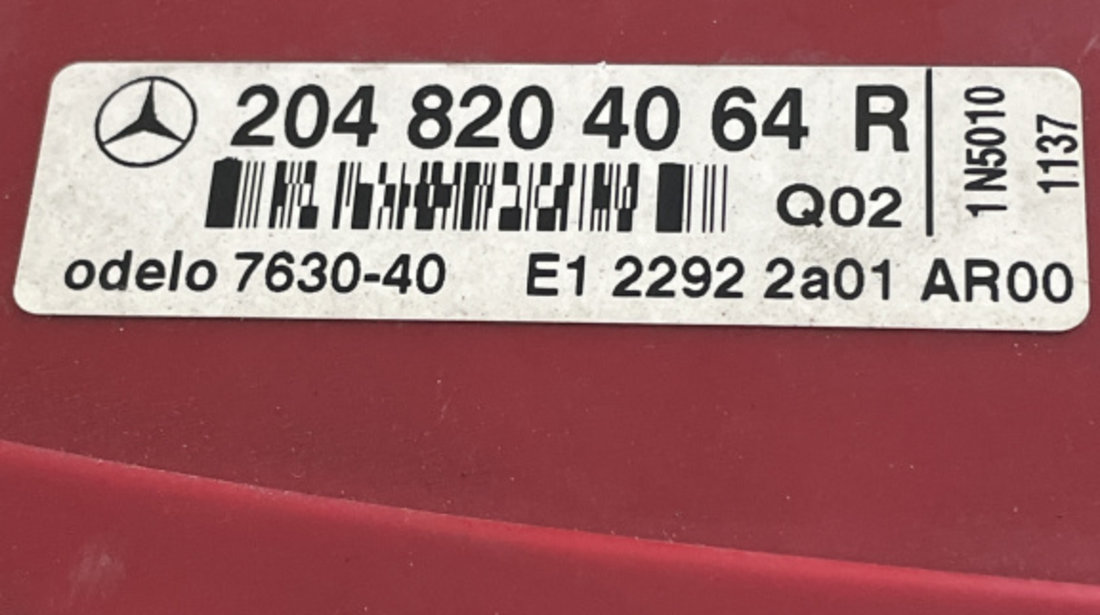 Stop dreapta caroserie Mercedes Benz C220d W204 2.2 CDI 170cp sedan 2011 (2048204064)