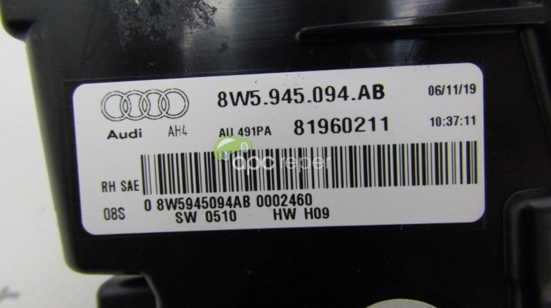 Stop dreapta Haion LED Audi A4 B9 8W (Model USA) - Cod: 8W5945094AB