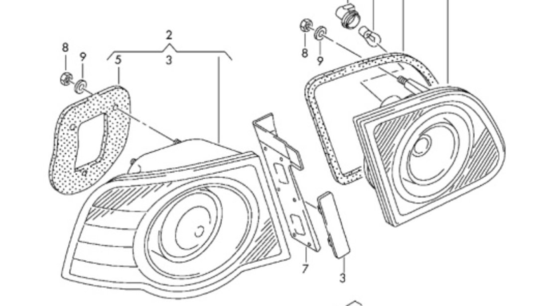 Stop dreapta haion Volkswagen Passat B6 (3C2) Sedan 2.0 TDI 2008 3C5945094F OEM 3C5945094F