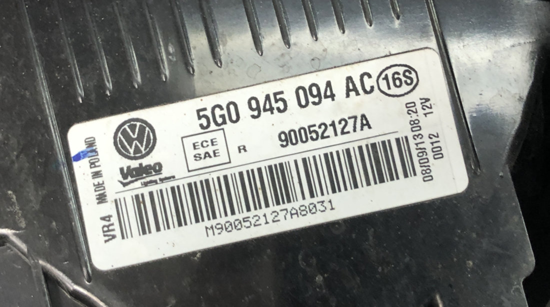 Stop dreapta haion VW Golf 7 1.4TSI Manual sedan 2014 (5G0945094AC)