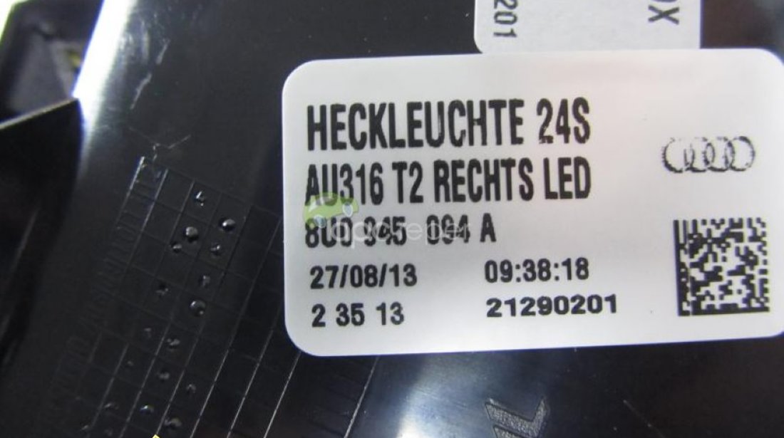 Stop Dreapta Led Hayon Audi Q3 8U cod 8U0945094A