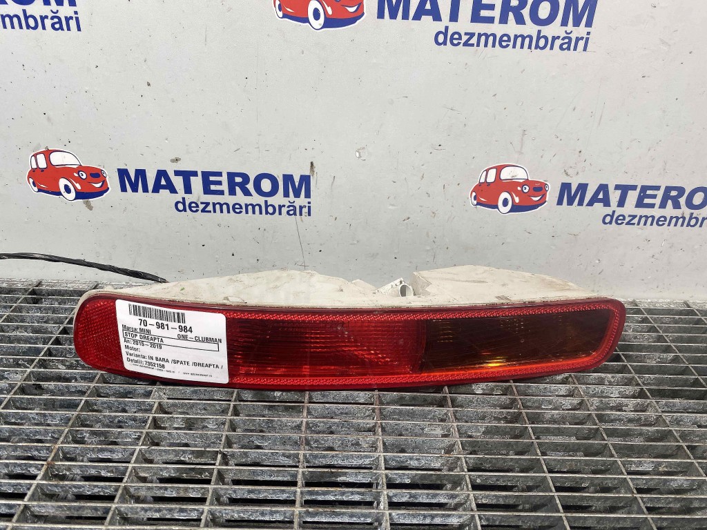 STOP DREAPTA MINI ONE-CLUBMAN - - (2015 2019)