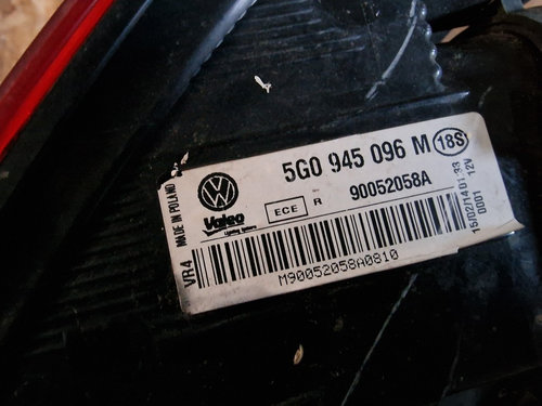 Stop Dreapta Vw Golf 7 2015 cod 5G0945096M