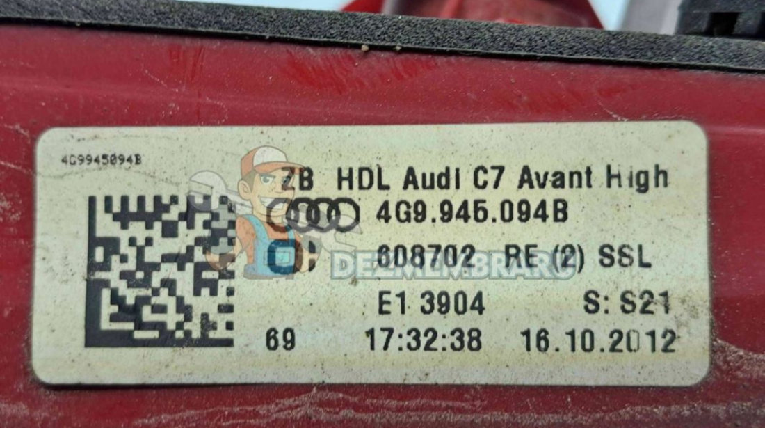 Stop haion dreapta Audi A6 (4G5, C7) Avant [Fabr 2011-2017] 4G9945094B