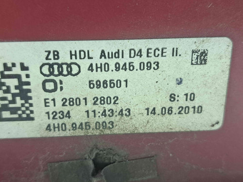 Stop haion stanga Audi A8 (4H) [Fabr 2010-2017] 4H0945093