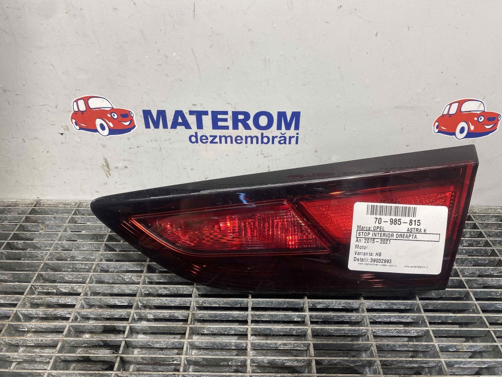 STOP INTERIOR DREAPTA OPEL ASTRA K - - (2015 2021)