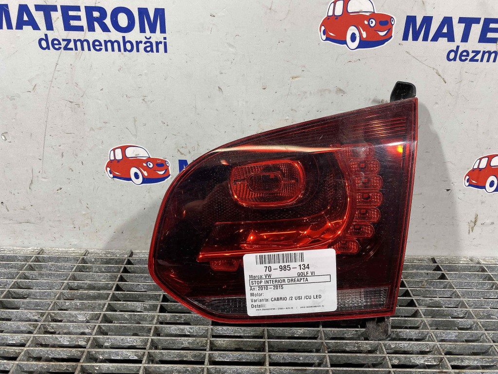 STOP INTERIOR DREAPTA VW GOLF VI - - (2010 2015)