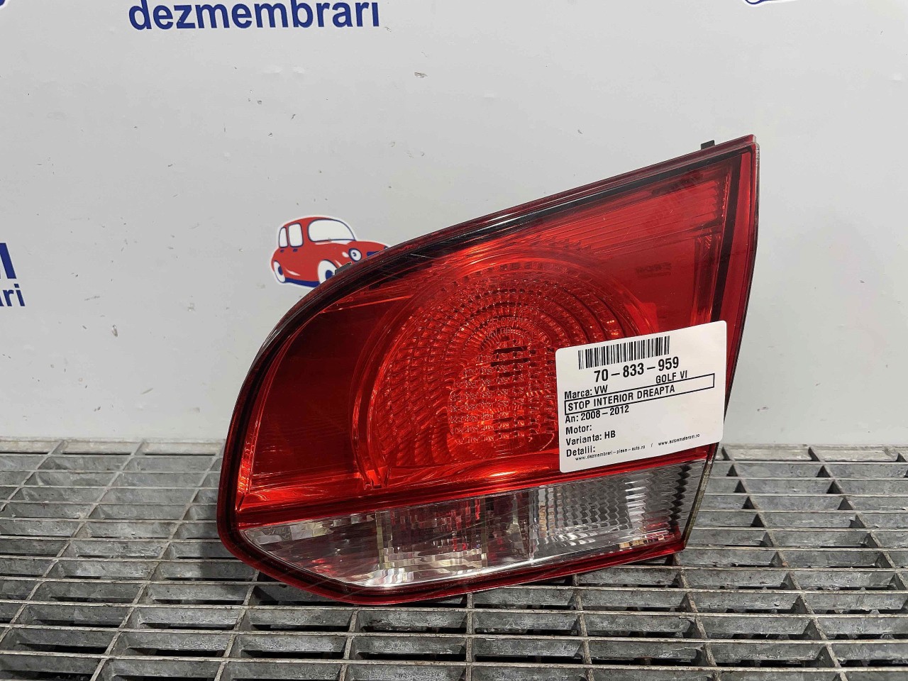 STOP INTERIOR DREAPTA VW GOLF VI GOLF VI - - (2008 2012)