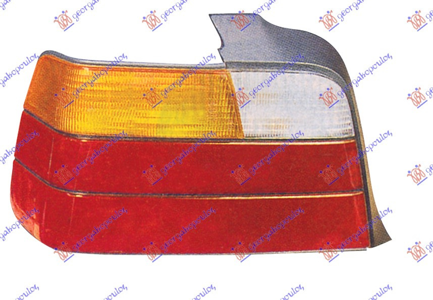 Stop Lampa Spate - Bmw Series 3 (E36) Coupe/Cabrio 1990 , 63211387657