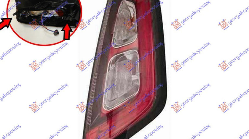 Stop/Lampa Spate Dreapta Sport Cu Rama Neagra Fiat Punto EVO 2009-2010-2011- 2012