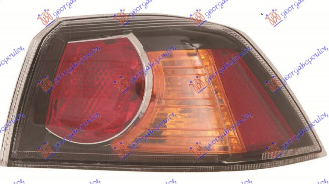 Stop/Lampa Spate Exterior Dreapta Mitsubishi Lancer Sedan An 2008- (Fundal Negru)