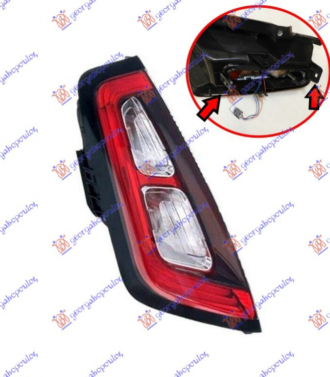 Stop Lampa Spate - Fiat Punto Evo 2009 , 51849738