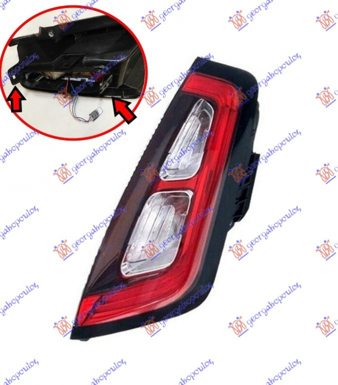 Stop Lampa Spate - Fiat Punto Evo 2009 , 51849739