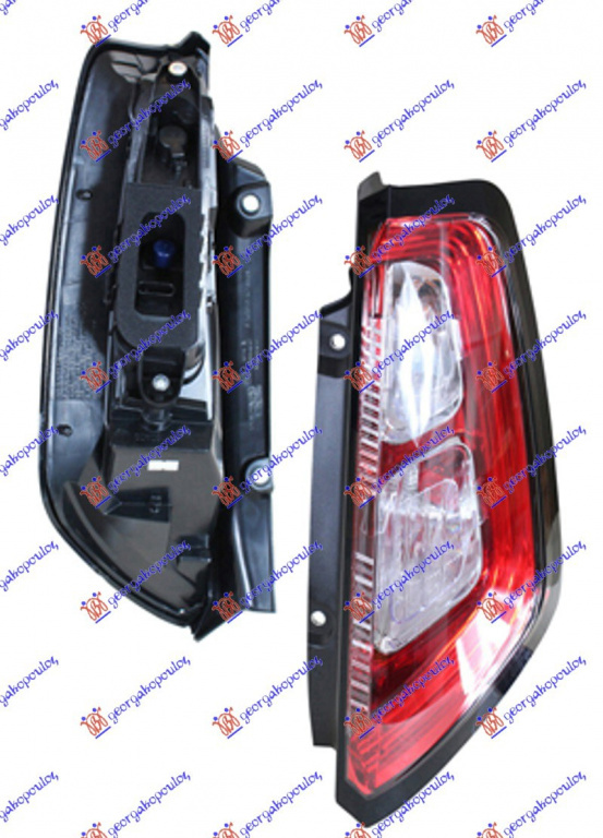 Stop Lampa Spate - Fiat Punto Evo 2009 , 51888059