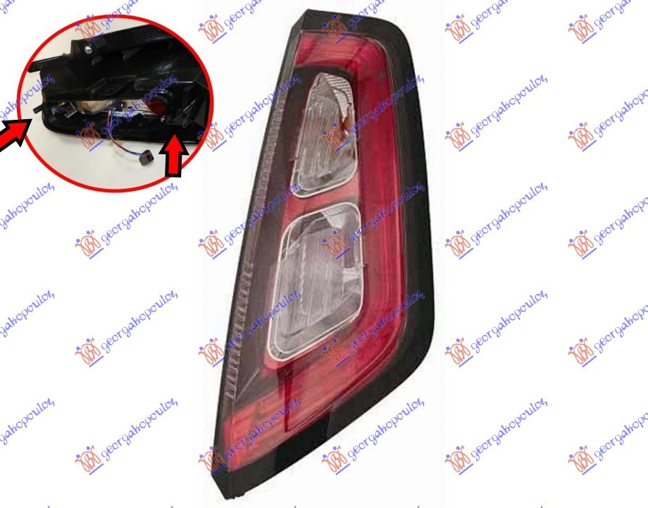 Stop Lampa Spate - Fiat Punto Evo 2009 , 51927094