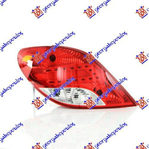 Stop Lampa Spate - Peugeot 207 2006 , 6350hq