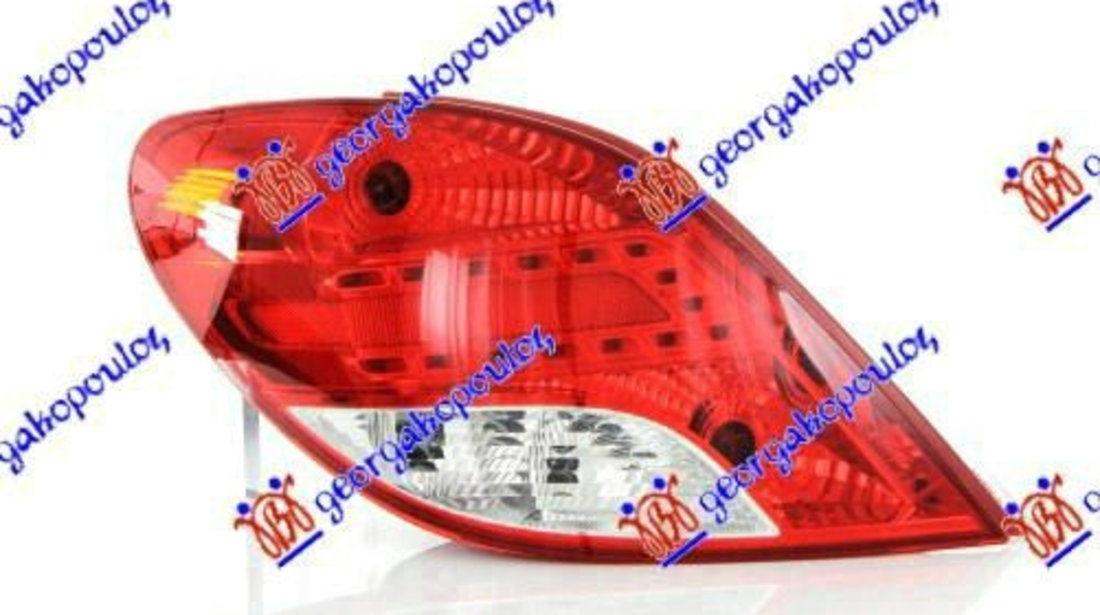 Stop Lampa Spate - Peugeot 207 2006 , 6350hq