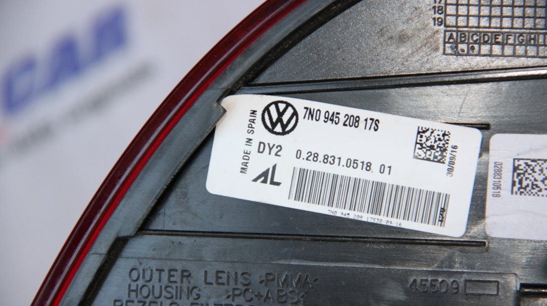 Stop led dreapta caroserie VW Sharan cod: 7N094520817S model 2015