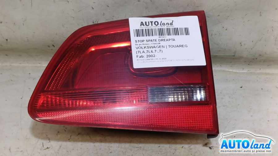 Stop Spate Dreapta 176452r De pe Haion Volkswagen TOUAREG 7LA,7L6,7L7 2002
