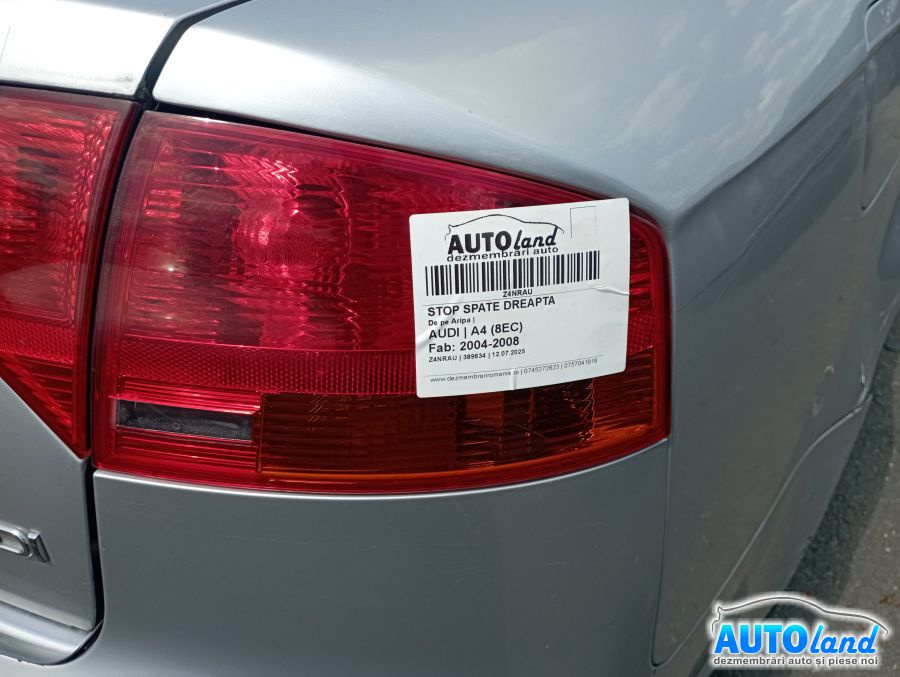 Stop Spate Dreapta De pe Aripa Audi A4 8EC 2004-2008