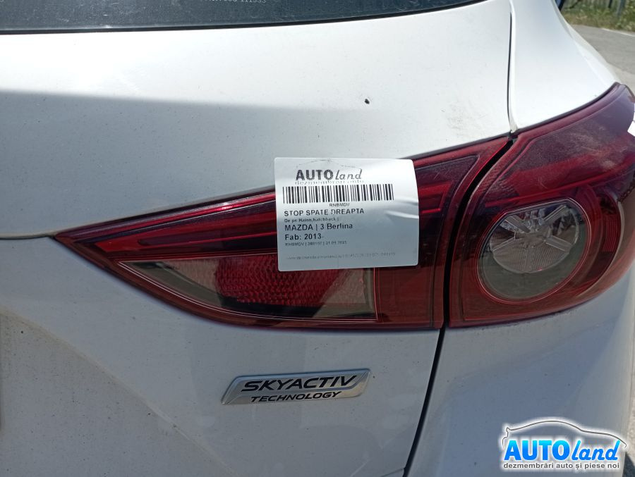 Stop Spate Dreapta De pe Haion,hatchback Mazda 3 Berlina 2013