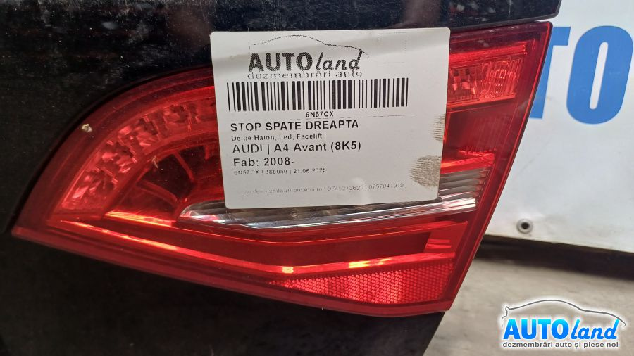 Stop Spate Dreapta De pe Haion, Led, Facelift Audi A4 Avant 8K5 2008