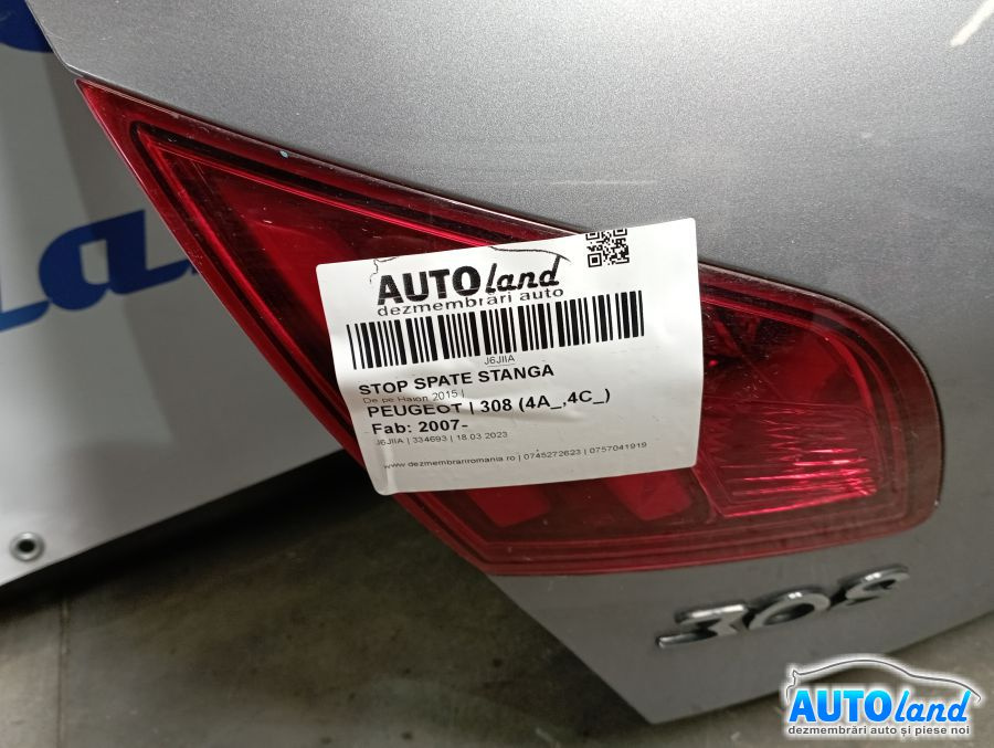 Stop Spate Stanga De pe Haion 2015 Peugeot 308 4A ,4C 2007