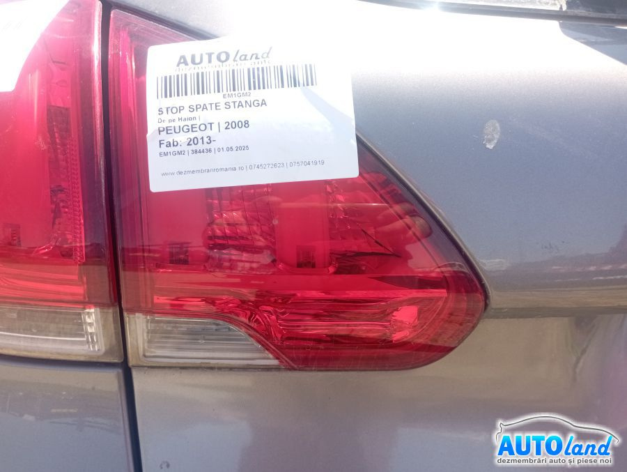 Stop Spate Stanga De pe Haion Peugeot 2008 2013
