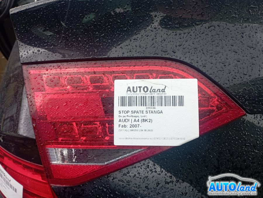 Stop Spate Stanga De pe Portbagaj, Led Audi A4 8K 2007