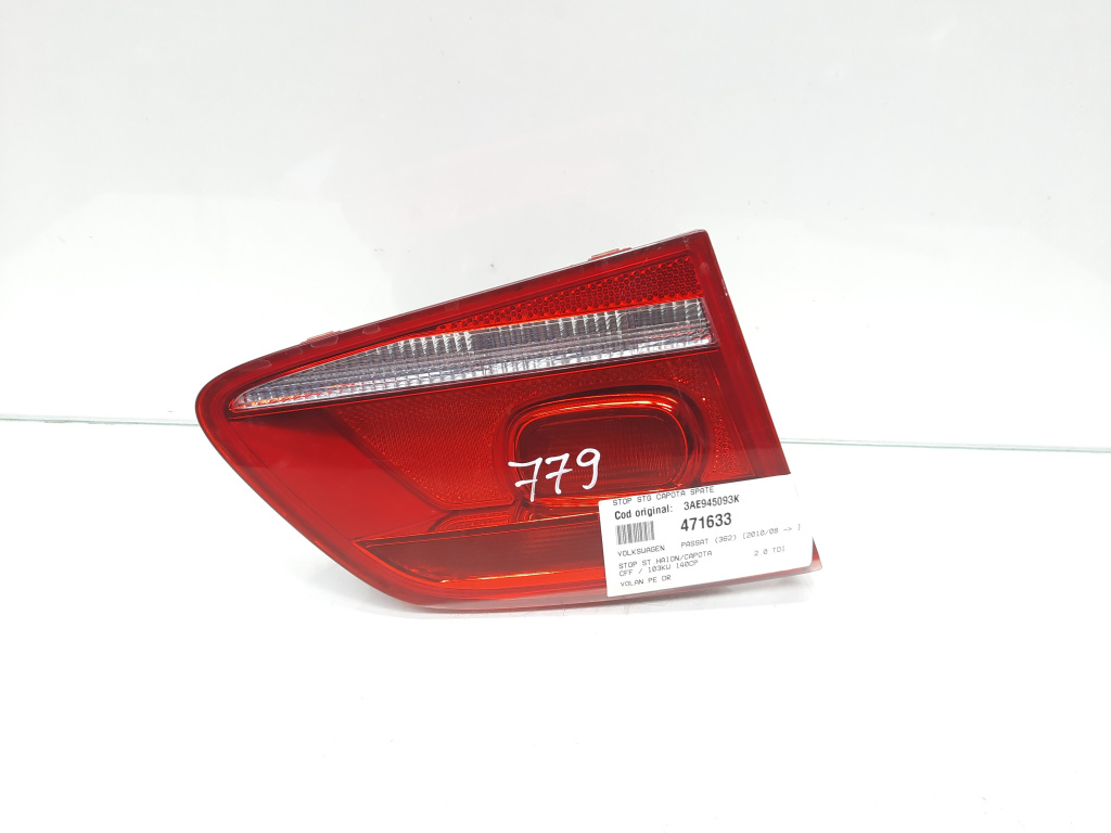Stop stanga capota spate, cod 3AE945093K, VW Passat (362) (id:471633)